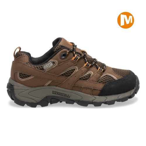 Tenis Merrell Moab 2 Low Lace Waterproof Niños MX.H.MJZ